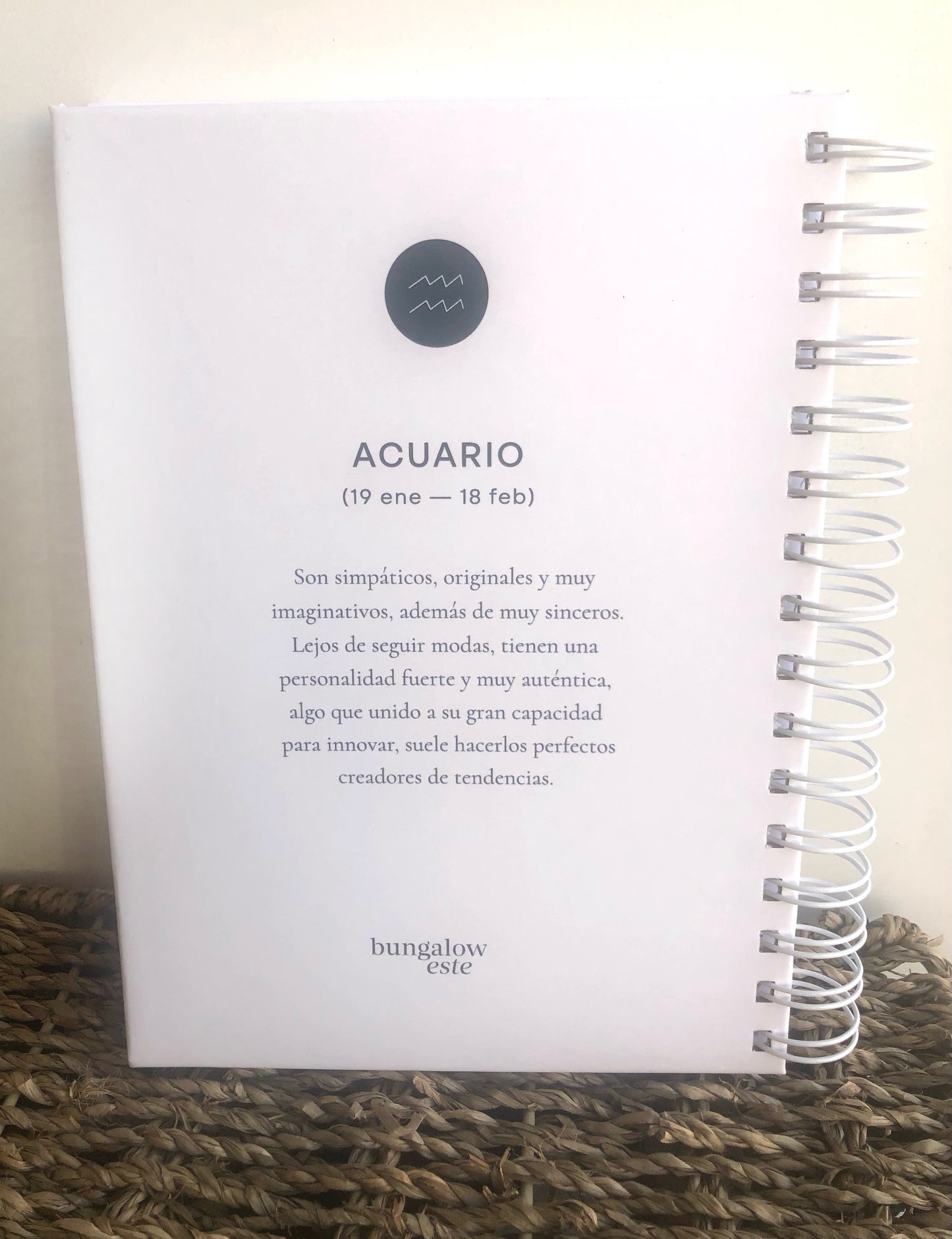 Cuaderno de Símbolo Acuario